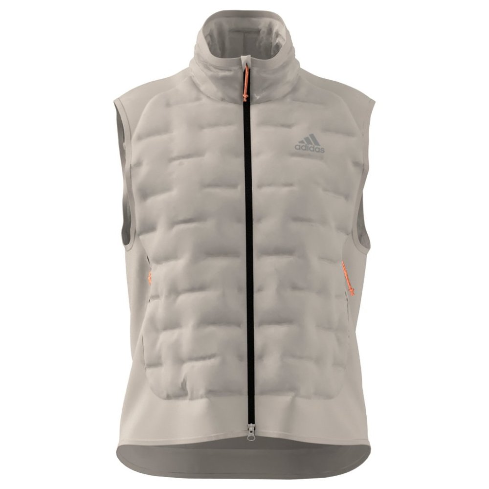 Adidas XCity Padded Vest Full Zip Running Vest Women's Ivory Size XL
